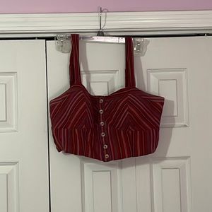 Striped crop top